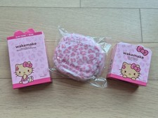 Sanrio Hello Kitty x Olive Young WAKEMAKE Leopard Cushion Tint Keyring Pouch Set picture