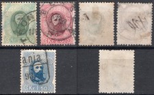 B12-1 Norway 1878, NK 32-34 nicely canc., King Oscar, MI 32-34, Sc 32-34 picture
