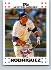 2007 Topps Opening Day #119 Alex Rodriguez SN Gold *JBCARDS* 17.2 picture
