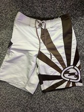 RARE Vintage Billabong Andy Irons Signature Rising Sun Boardshorts Size 31 Y2K picture