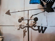 4ft*Vintage Cast Iron Arrow Weather Vane picture