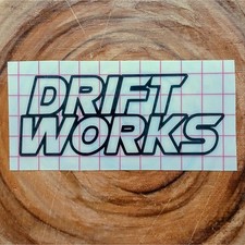 Drift Works Vinyl Decal (x2) JDM Stance Race Culture Car Window Laptop Toolbox picture