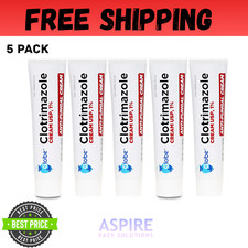 5 Pack Anti-Fungal Cream Cure Athletes Foot,Jock Itch,Compare to Lotrimin AF 1% picture