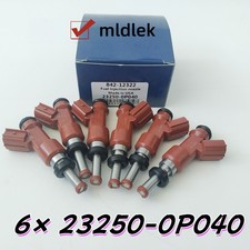New 6 pcs 23250-0P040 Fuel Injectors For DENSO Lexus Toyota 3.5L V6 picture