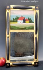 Small American Federal Mirror W/ Reverse Glass circa 1835 picture