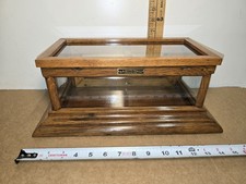 RARE O.D. Royer Mfg Co Oak Counter Top Mercantile Display Case Glass Door/Sides picture