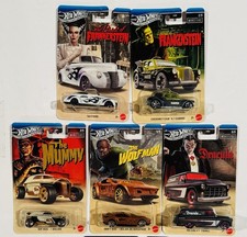 2026 Hot Wheels Silver Series UNIVERSAL MONSTERS Set of 5 With Dracula Chase picture