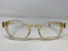 Archie Brower Eli Crystal 48-22-140 Beige Full Rim Eyeglasses Frame BT23 picture