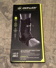 New Donjoy Right Or Left Lace Up Ankle Brace Sz Medium 12”-13” Stabilization picture