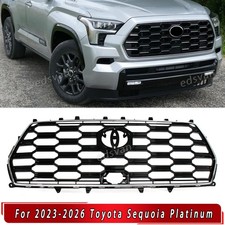 For 23-26 Toyota Sequoia Platinum/Capstone Chrome Trim Gloss Black Grille Insert picture