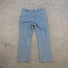 David Taylor Men’s Jeans Light Wash 38x32 100% Cotton Recycled Denim picture