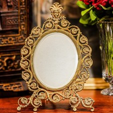 Fantastic Art Nouveau Ornate Solid Brass Large Antique Photo Picture Frame picture