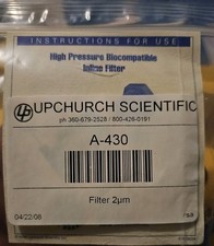 🧪 Upchurch Scientific UPA-430 Inline High Pressure Biocompatible HPLC Filter 6k picture