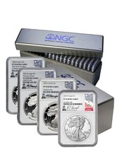 1986-2026 American Silver Eagle 41-pc Set NGC PF70 UCAM Harrigal Signed picture