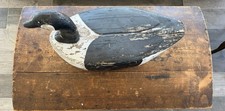 Large Antique Long Island Duck Decoy Wood Cork Bottom Attributed Robert 23 in picture