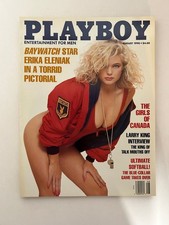 PLAYBOY August 1990 Erika Eleniak Baywatch Magazine Vintage Ads picture