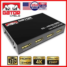 4K HDMI 2.0 Cable Repeater Mirror Splitter Amplifier HUB Box 3D 1 In 4 Out 1x4 picture