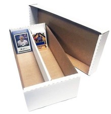 (4) 1600 COUNT BASEBALL TRADING CARD MAX PROTECTION CARDBOARD STORAGE BOXES zx picture