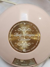 Vintage 50’s Lady Burgess Traveler Heat Massage Vibrocrafters Model VM-125 Pink picture