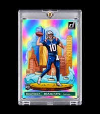 DRAKE MAYE ROOKIE DOWNTOWN 2024 DONRUSS TRUE DOWNTOWN RARE Jumbo RC PATRIOTS picture