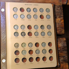 Lot of 32 Mercury Dimes + Dansco Album No. 7123 picture