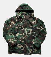 VTG Cabela's Whitetail Woodland Camo Wool 2-in-1 Hunting Jacket 3XL Gore-Tex picture