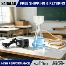 Lab Vacuum Pump 1000mL Lab Vacuum Filtration Lab Buchner Filter Funnel flask Set picture