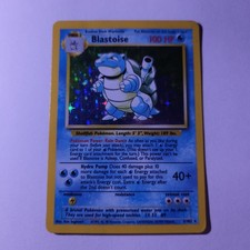 Blastoise 2/102 Base Set Unlimited Holo Rare Pokemon WOTC 1999 NM picture