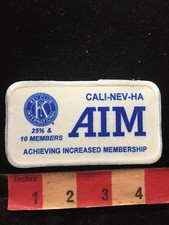 CALIFORNIA NEVADA HAWAII AIM KEY CLUB INTERNATIONAL PATCH 86H picture