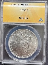 1898-P Morgan Dollar MS-62 ANACS picture