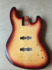 Sunburst Bass Guitar Body with Tiger Maple Top Fit Jazz Bass picture