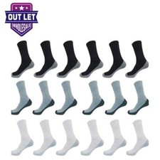 Wholesale Bulk Lots Men's Cushion Cotton Crew Sports socks size 9-11 10-13 picture