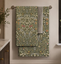 William Morris Blackthorn Vintage Floral Decorative Bath Towels 2, Arts & Crafts picture