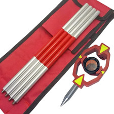 For Total Stations Surveying New Mini Prism Constant -30/0mm With 4 Pole picture