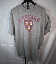 Harvard University Veritas Crest Gildan T-Shirt XL Heather Gray picture