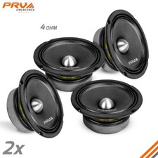 4x PRV Audio 6MR400-4 Bullet Midrange 6.5