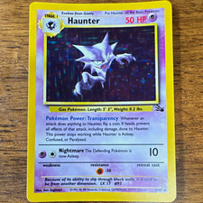 Pokémon TCG Haunter 6/62 Fossil Holo Holo Rare Psychic English 1999 picture