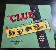 Vintage 1949 Parker Brothers CLUE The Great Detective Board Game NO GAME BOARD picture
