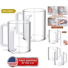 2-Pack Acrylic Cups with Dual Handles, 5.1
