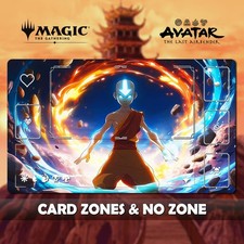 Avatar Aang MTG Playmat Stitched Edges Gaming Desk Mat + Free Bag picture
