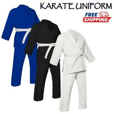 Traditional Karate gi Martial Arts Karate-Wear Uniform with FREE WHITE BELT picture