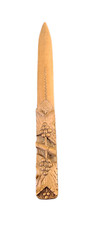 ANTIQUE HAND CARVED WOOD FOLK ART LETTER OPENER picture