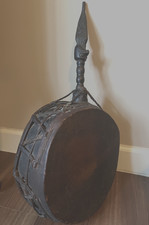 Ancient Tibetan Shaman Dhyangro Jhakri Ritual Spirit Drum picture