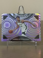 2022-23 Panini Obsidian Giannis Antetokounmpo PURPLE FLOOD /49 #5 Bucks picture