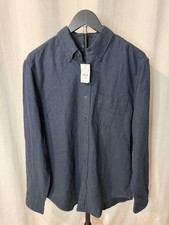 Jcrew Blue m button up soft touch fabric NWT $98 picture