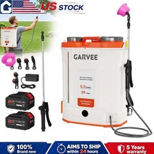3.2/5.3 Gallon Battery Powered Backpack Sprayer w/21V Battery Telescopic Wand US picture