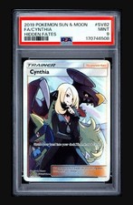 2019 Pokemon Sun And Moon FA/Cynthia SV82 Hidden Fates PSA 9 🔥 Fresh Grade picture