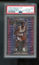 1996-97 Topps Finest Stadium Club Members Only Allen Iverson PSA A ROOKIE Card picture