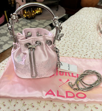 NWT ALDO x Wicked Glindafied Pink Rhinestone Butterfly Bucket Bag picture
