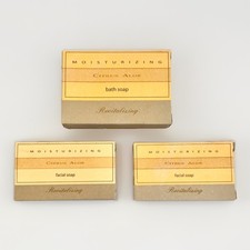 THREE Vintage Marietta Hydratant Citrus Aloe Savon Pour le Bain Face 1.5oz Soap picture